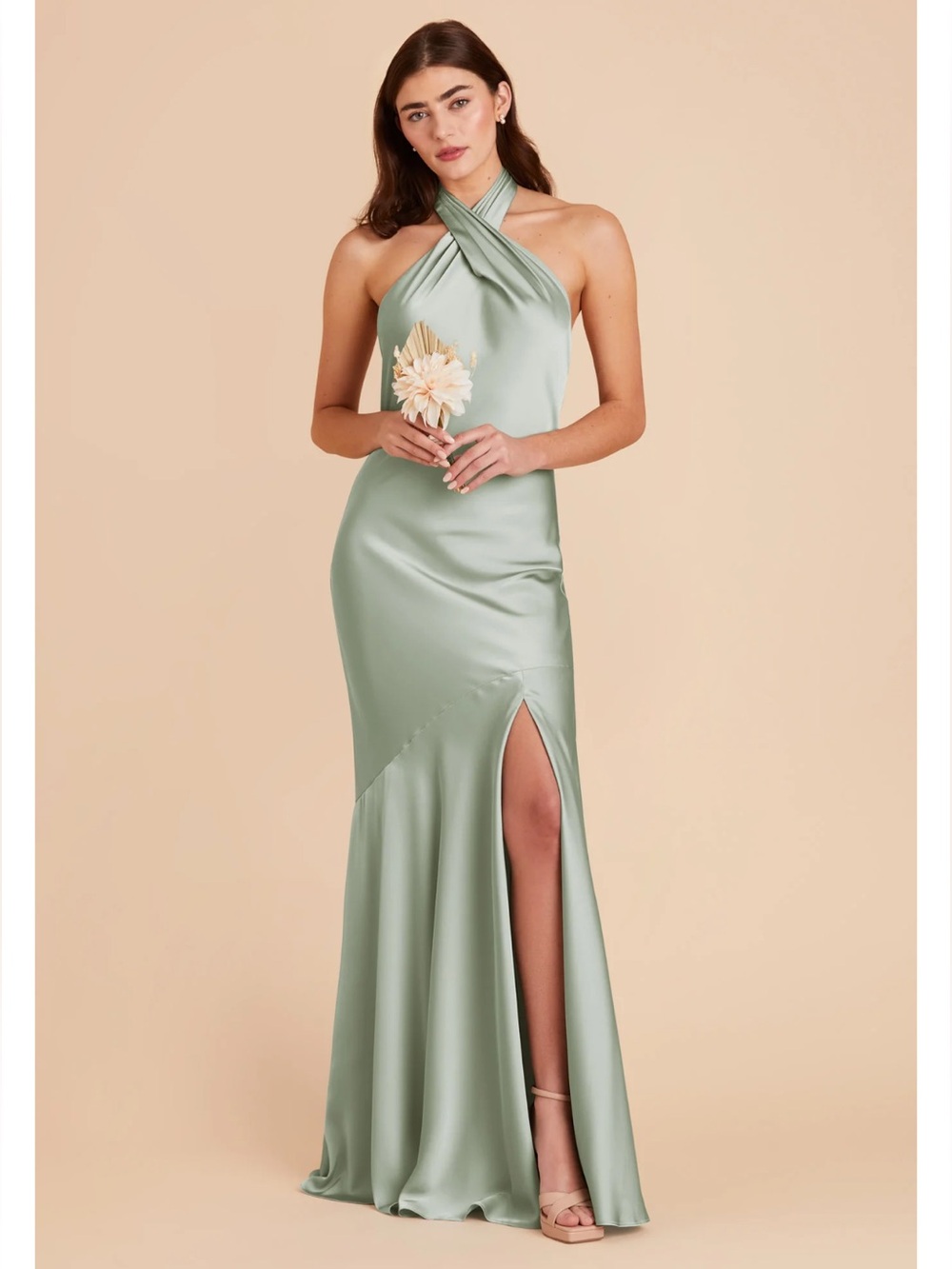 NWT Birdy Grey Stephanie Dress- Matte Satin Sage